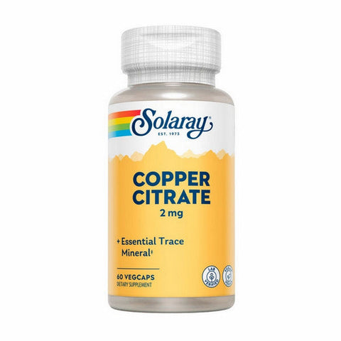 Solaray, Copper Citrate, 60 Caps Solaray