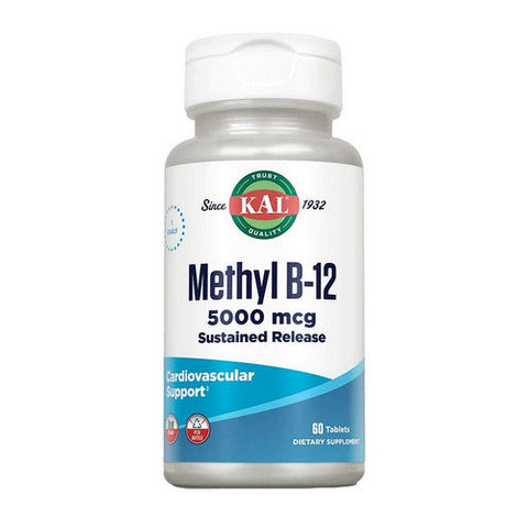 Kal, B-12 Timed Release, 5,000 mcg, 60 Tabs Kal