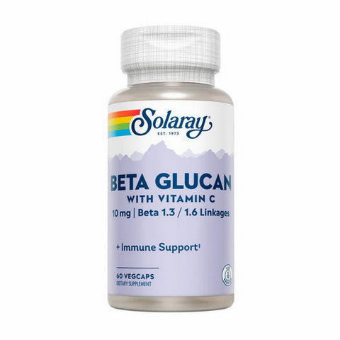 Solaray, Beta Glucan With Vitamin C, 10 mg, 60 Caps Solaray