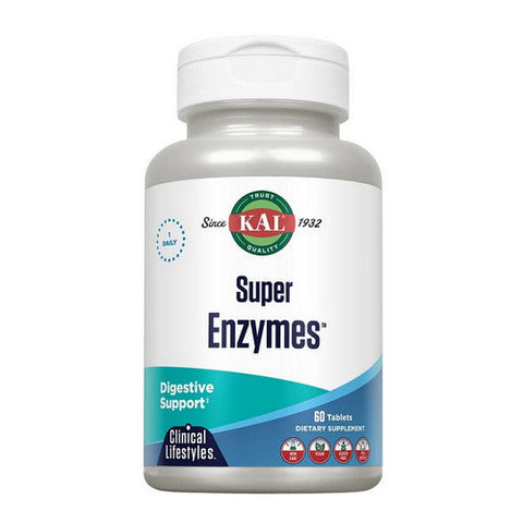 Kal, Super Enzymes, 60 Tabs Kal