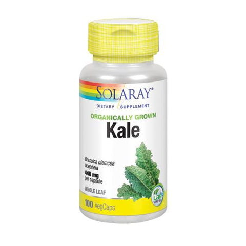 Solaray, Organically Grown Kale, 100 Caps Solaray