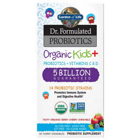 Garden of Life, Dr. Formulated Probiotics Organic Kids+, 30 Chews Garden of Life