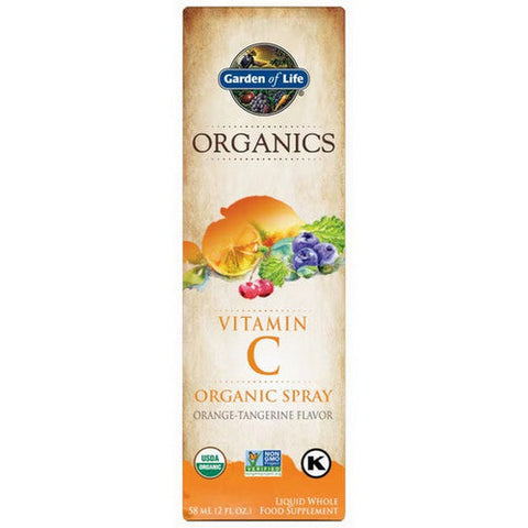 Garden of Life, Vitamin C Organic Spray Orange Tangerine Liquid, 2 Oz Garden of Life