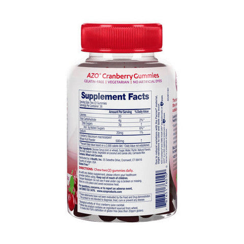 Azo, Cranberry Gummies, Mixed Berry 40 Gummies Azo