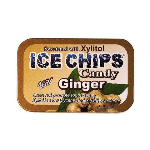 Ice Chips Candy, Hand Crafted Tin Ginger, Ginger 1.76 oz