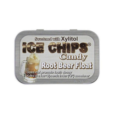 Ice Chips Candy, Hand Crafted Candy Tin Root Beer Float, Root Beer Float 1.76 oz