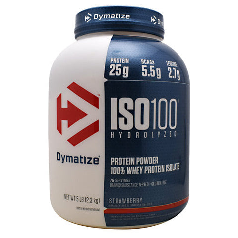 Dymatize, Iso-100, Strawberry 5 lbs Dymatize