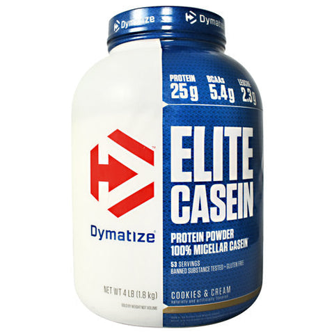 Dymatize, Elite Casein, Cookies and Cream 4 lbs Dymatize