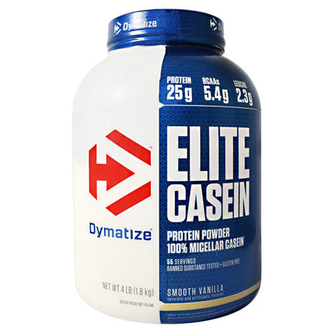 Dymatize, Elite Casein, Vanilla 4 lbs Dymatize