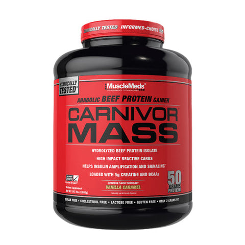 Muscle Meds, Carnivor Mass, Vanilla Caramel 5.7 lbs Muscle Meds