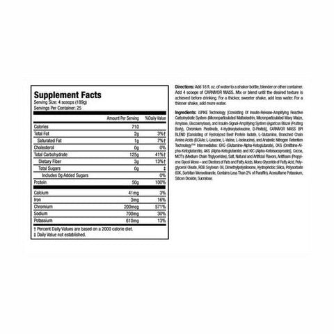 Muscle Meds, Carnivor Mass Chocolate Fudge, 10 Lbs Muscle Meds
