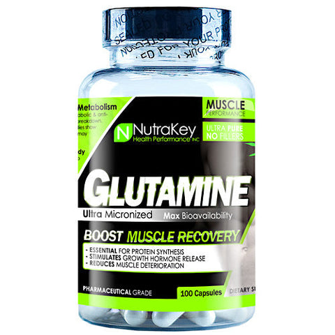 Nutrakey, GLUTAMINE, 100 caps Nutrakey