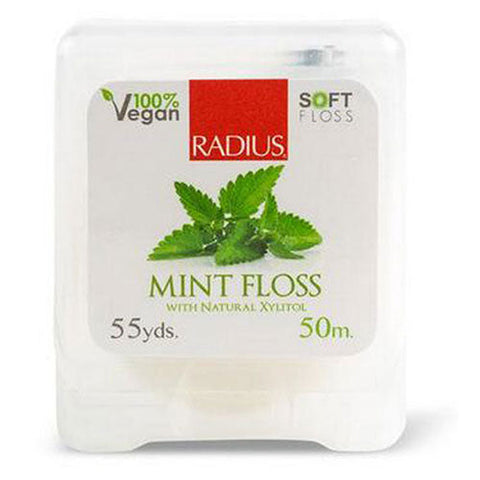 Radius Toothbrushes, Floss 55Yrds, Peppermint 1Each (Case of 6) Radius Toothbrushes
