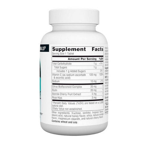 Source Naturals, Acerola C, 120 MG, Chewable 100 Tabs Source Naturals