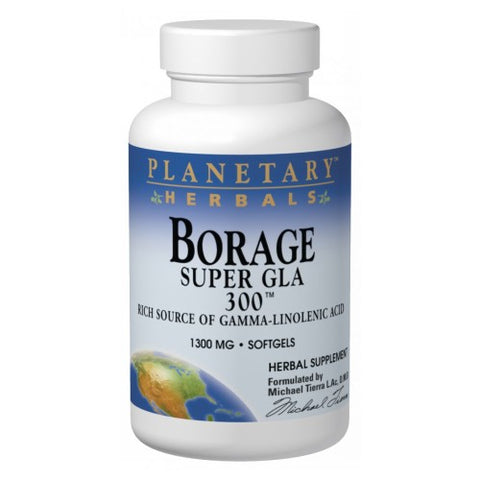 Planetary Herbals, Borage Super Gla 300, 60 Sftgls Planetary Herbals