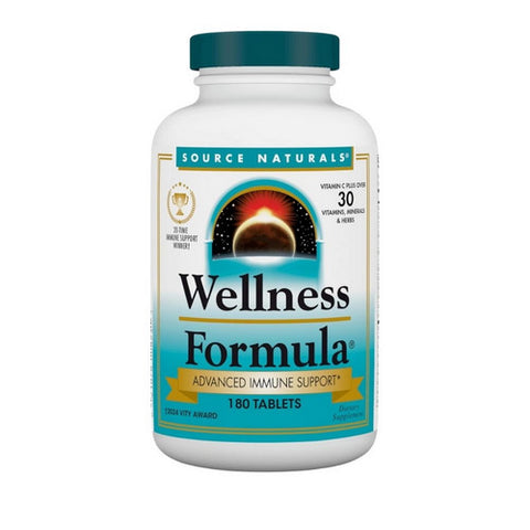 Source Naturals, Wellness Formula Tablets, 180 Tabs Source Naturals