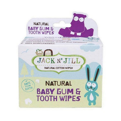 Jack N' Jill, Baby Gum And Tooth Wipes Natural Cotton Xylitol, 25 Count