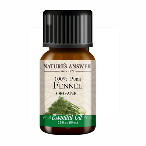Nature's Answer, Pure Organic Essential Oil Fennel, 0.5 Oz Nature's Answer