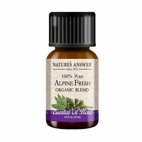Nature's Answer, Pure Organic Essential Oil Blend Alpine Fresh, 0.5 Oz Nature's Answer