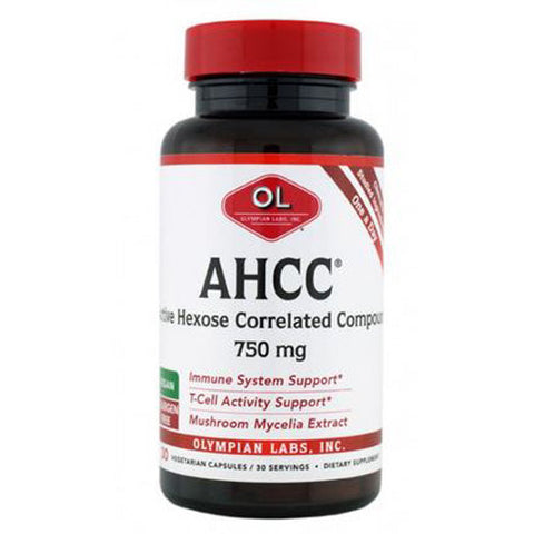 Olympian Labs, AHCC, 750 mg, 30 Caps Olympian Labs