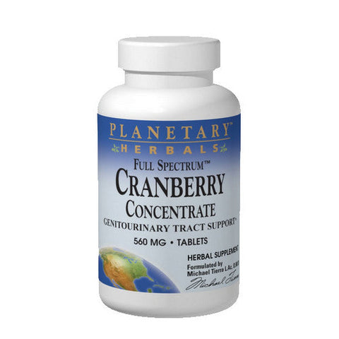 Planetary Herbals, Full Spectrum Cranberry Concentrate, 560 mg, 90 Tabs Planetary Herbals