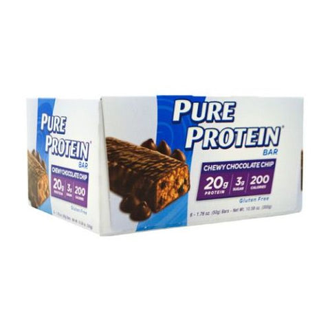 Pure Protein, PURE PROTEIN BAR, Chewy Chocolate Chip 1.76 oz/6 Bars Pure Protein