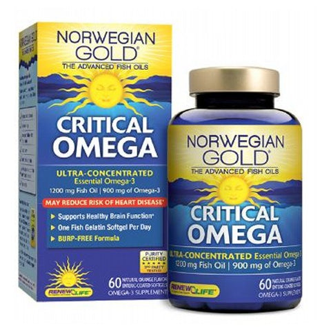 Renew Life, Norwegian Gold Critical Omega, 60 Fish Softgels Renew Life