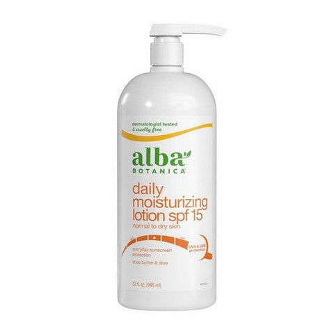 Alba Botanica, Very Emollient Body Lotion Daily Shade Spf 15, 32 Oz