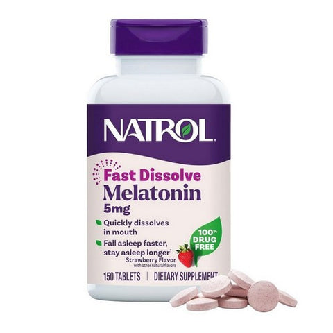 Natrol, Fast Dissolve Melatonin, 5 mg, 150 Count