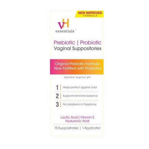 Womens Health Formulas / Lake Consumer Products, Prebiotic Vaginal Suppositories, 15 Count Vh Essentials