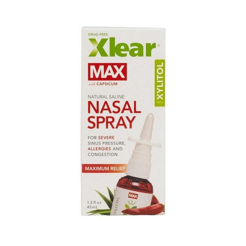 Xlear Inc, Natural Saline Nasal Spray With Xylitol Maximum Relief, 1.5 Oz Xlear Inc