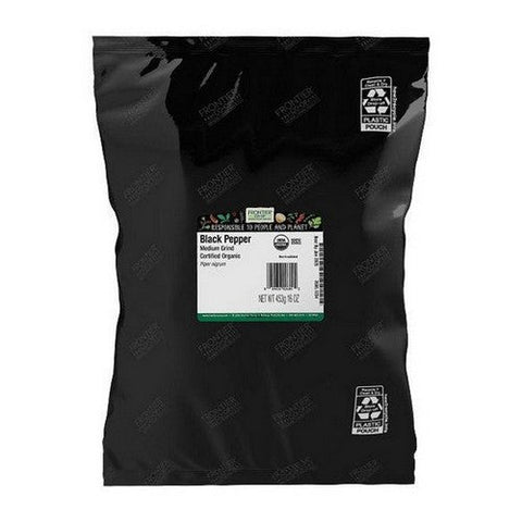 Frontier Coop, Organic Medium Grind Black Pepper, 16 Oz Frontier Coop