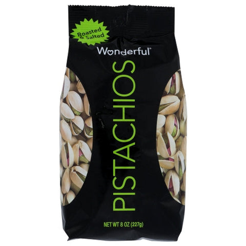 Wonderful Pistachios, Roasted And Salted Pistachios, 8 Oz(Case Of 25) Wonderful Pistachios