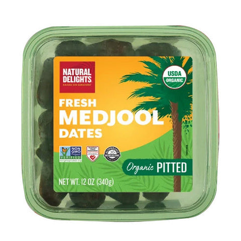 Natural Delights, Pitted Medjool Dates, 12 Oz(Case Of 12) Natural Delights