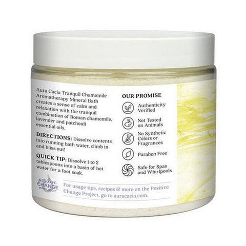 Aura Cacia, Mineral Bath, Tranquil Chamomile, 16 Oz Aura Cacia