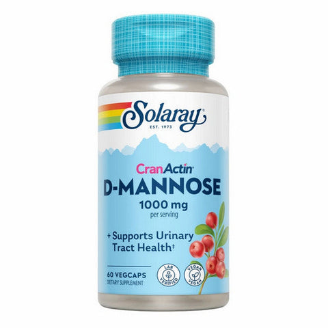 Solaray, Cranactin D-Mannose, 1000 mg, 60 Veg Caps Solaray