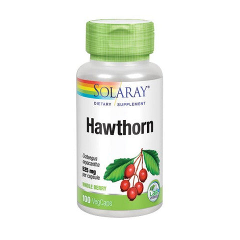 Solaray, Hawthorn, 525 mg, 100 Veg Caps Solaray