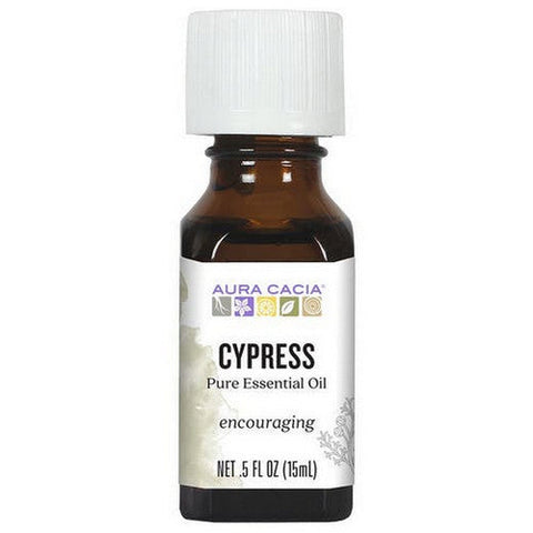 Aura Cacia, Essential Oil Cypress, (cypressus sempervirens) 0.5 Fl Oz Aura Cacia