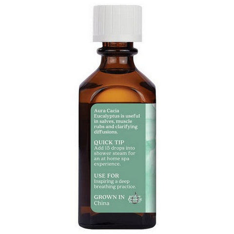 Aura Cacia, Essential Oil Eucalyptus, (e. globulus) 2 Fl Oz Aura Cacia