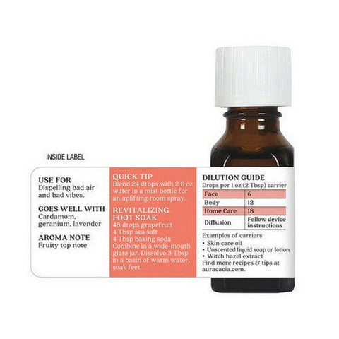 Aura Cacia, Essential Oil Grapefruit, 0.5 Oz Aura Cacia