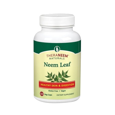 TheraNeem Naturals, Neem Leaf Vegan Fragrance Free, 120 Veg Caps TheraNeem Naturals