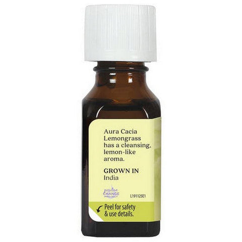 Aura Cacia, 100% Pure Essential Oil Lemongrass, (cymbopagon citratus) 0.5 Fl Oz Aura Cacia