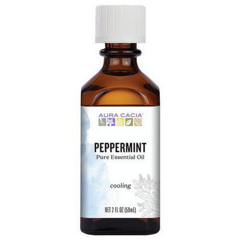 Aura Cacia, 100% Pure Essential Oil Peppermint, (mentha piperita) 2 Fl Oz Aura Cacia