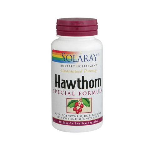 Solaray, Hawthorn, 150 mg, 90 Veg Caps Solaray