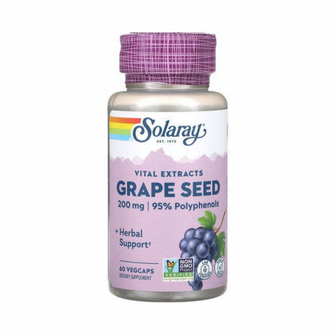 Solaray, Grape Seed Extract, 200 mg, 60 Veg Caps Solaray