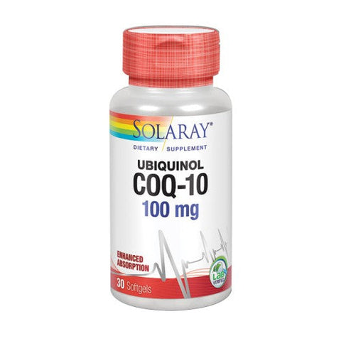 Solaray, CoQ10 Ubiquinol, 100 mg, 30 Softgels Solaray