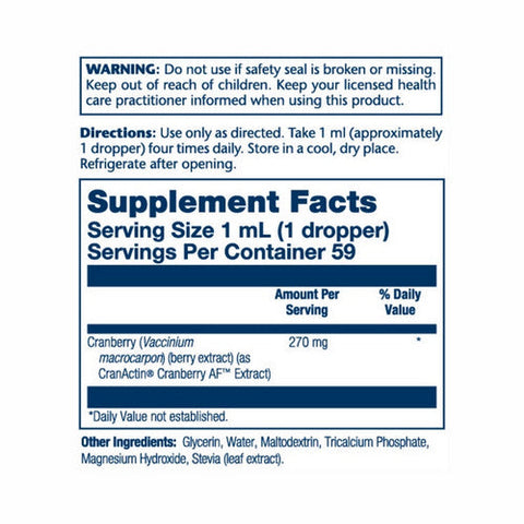 Solaray, CranActin, 315 mg, 2 Oz (Cranberry) Solaray