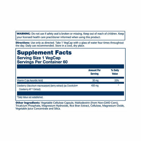 Solaray, Cranactin Urinary Tract Health, 400 mg, 180 Veg Caps