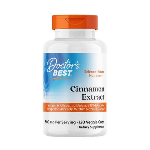 Doctors Best, Cinnamon Extract, 500 mg, 120 Veggie Caps Doctors Best