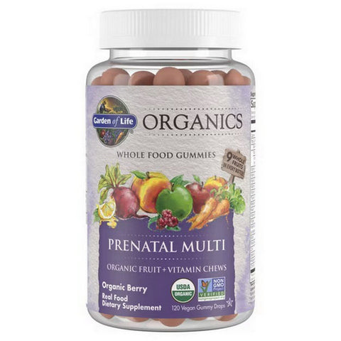 Garden of Life, Organics Prenatal Multi, Organic Berry 120 Chews Garden of Life
